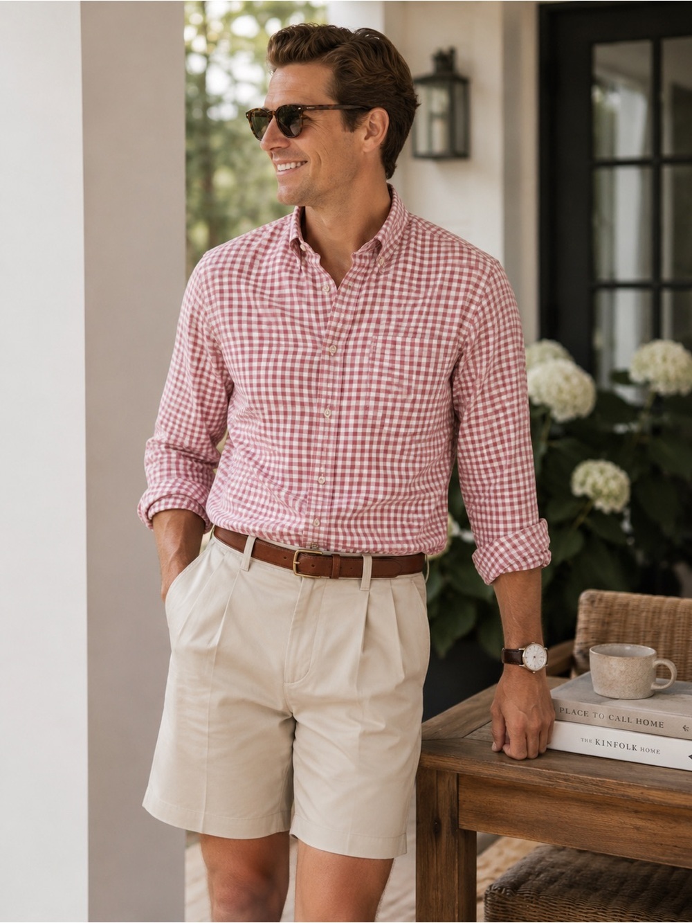 J.Crew Secret Wash Shirt Men’s Large Pink Gingham Organic Cotton Button Down